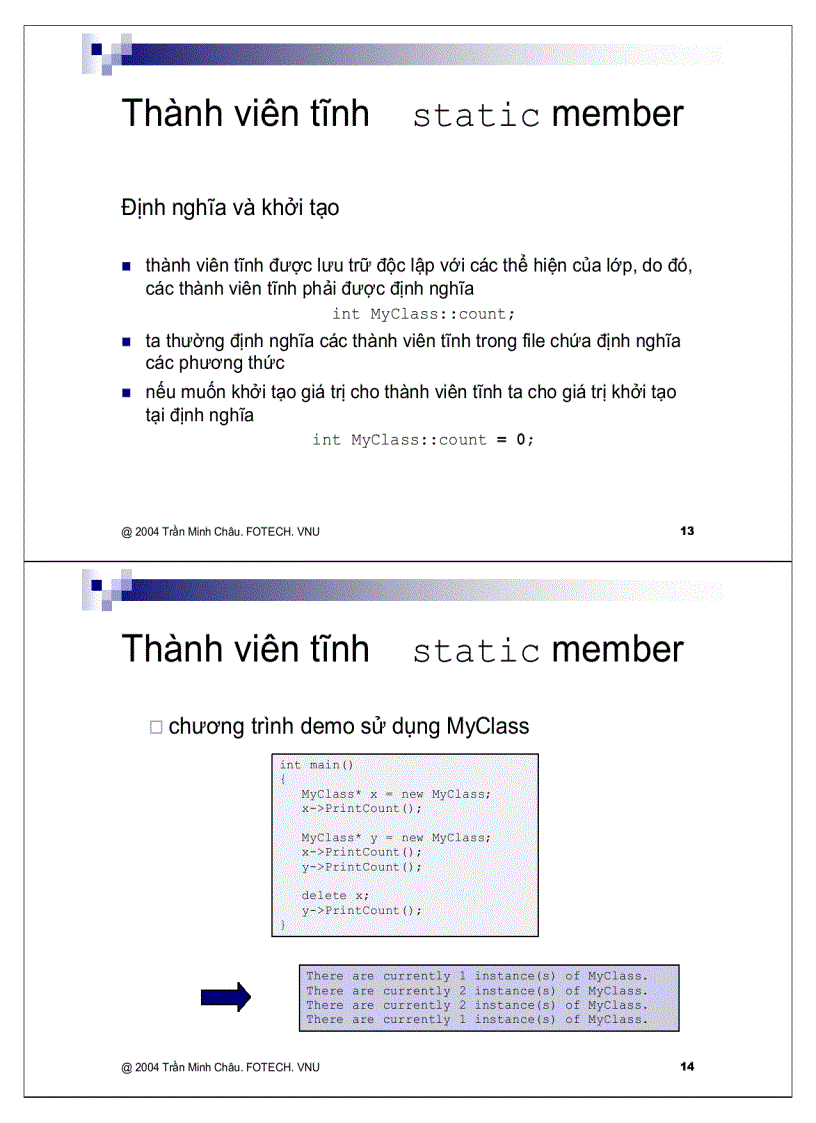 image for page Các đặc điểm C áp dụng cho class