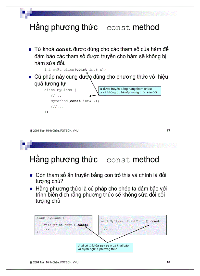 image for page Các đặc điểm C áp dụng cho class
