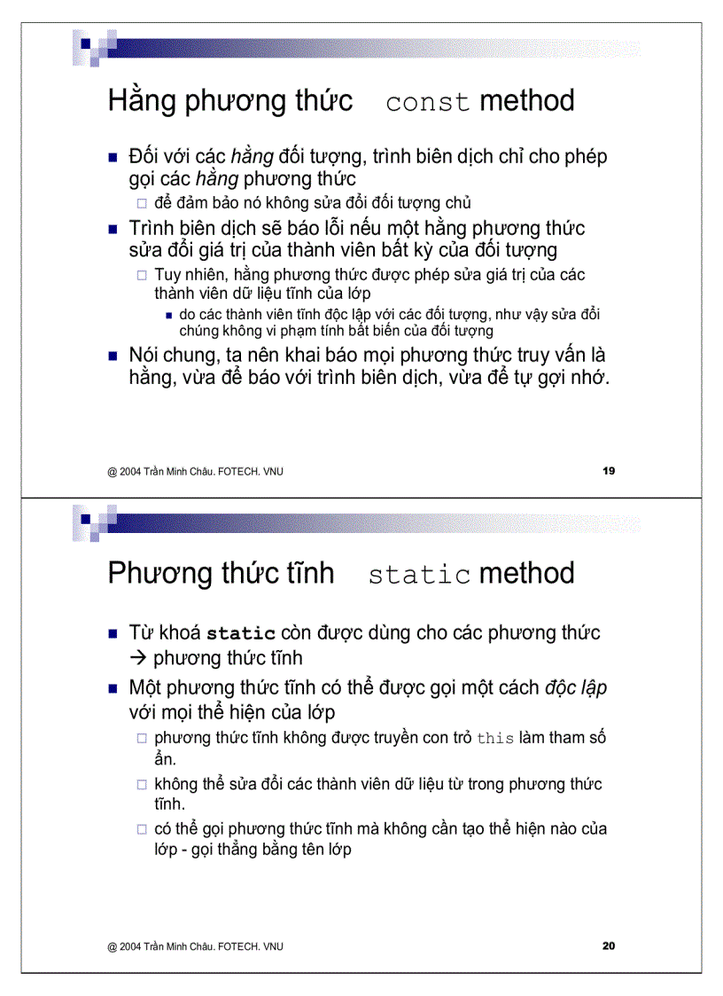 image for page Các đặc điểm C áp dụng cho class