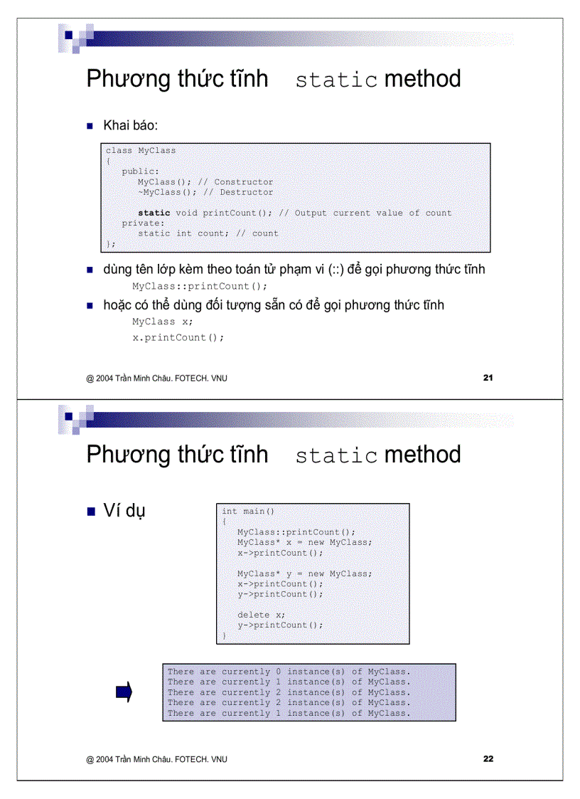 image for page Các đặc điểm C áp dụng cho class