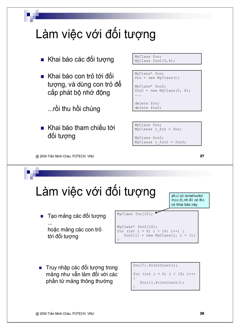image for page Các đặc điểm C áp dụng cho class