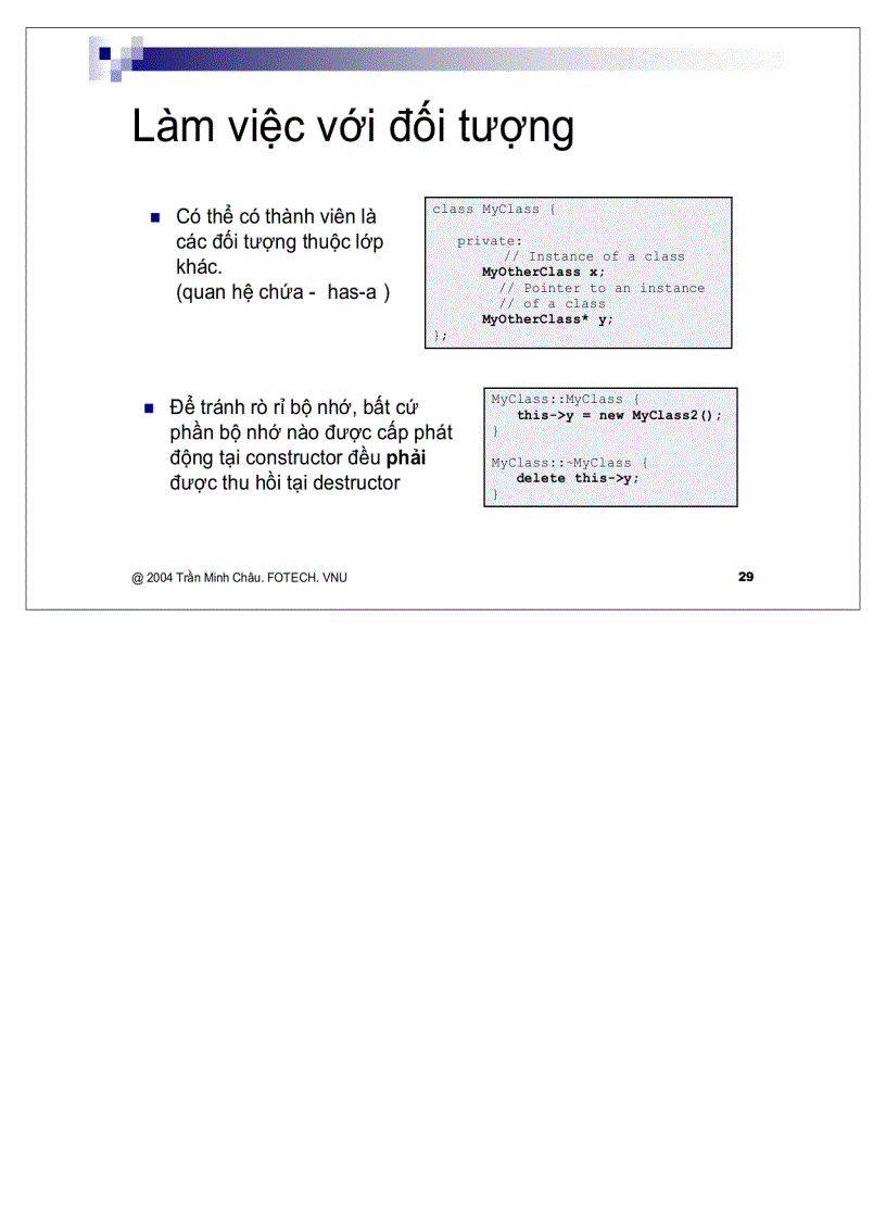 image for page Các đặc điểm C áp dụng cho class