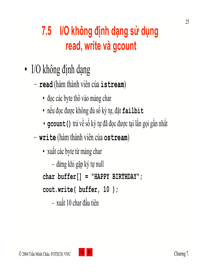 image for page Ra vào dữ liệu trong C