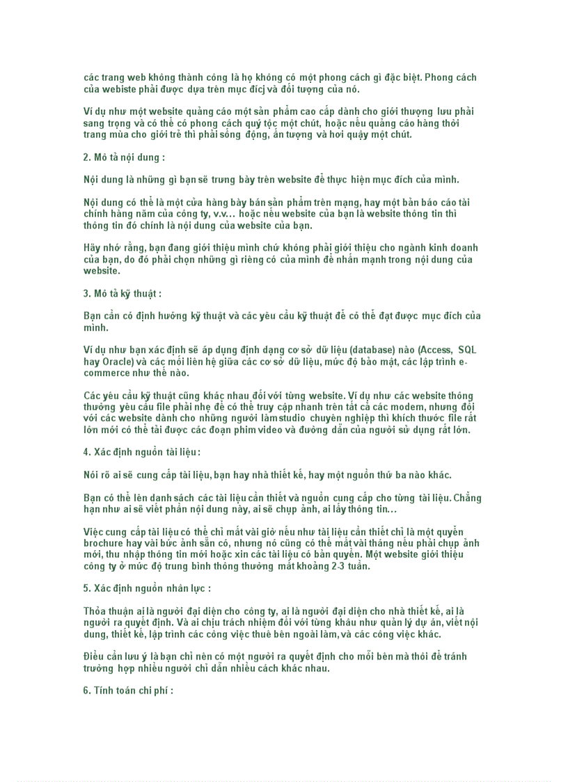 image for page Quá trình làm một web site