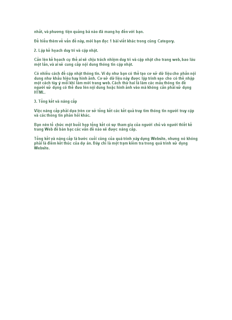 image for page Quá trình làm một web site