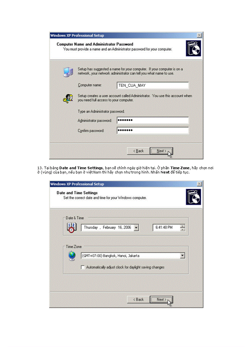 image for page Cách cài Windows XP