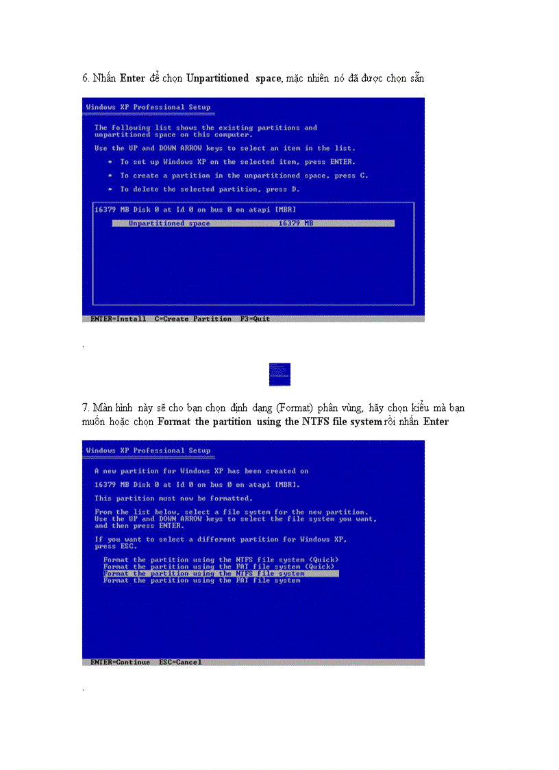 image for page Cách cài lại Win XP