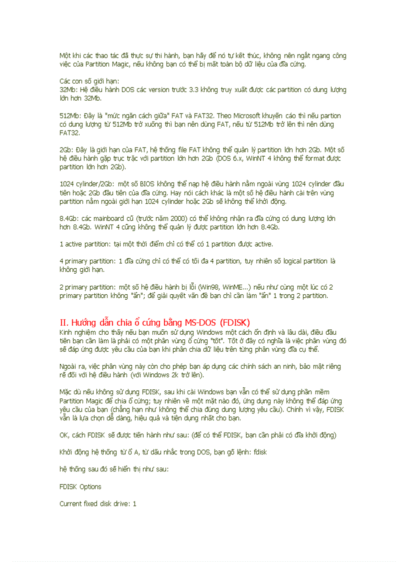 image for page Hướng dẫn chia ổ cứng bằng PQmagic