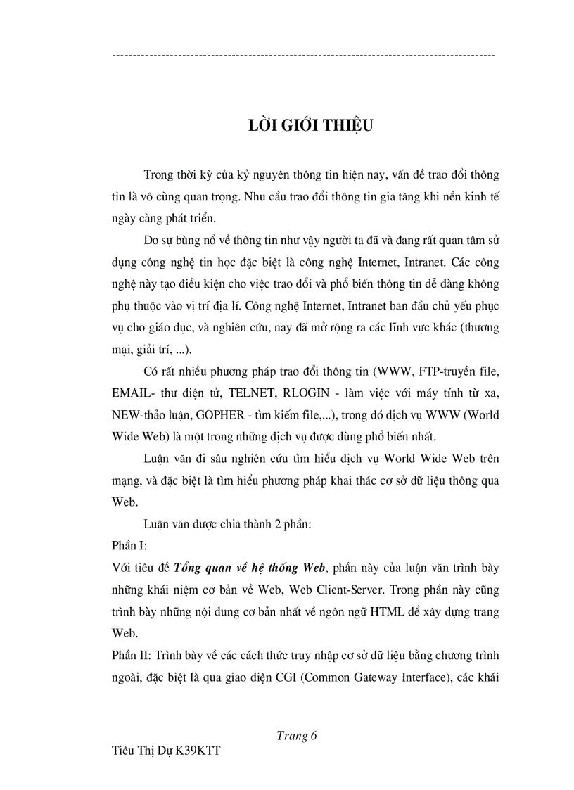 image for page Cơ sở dữ liệu bằng Web