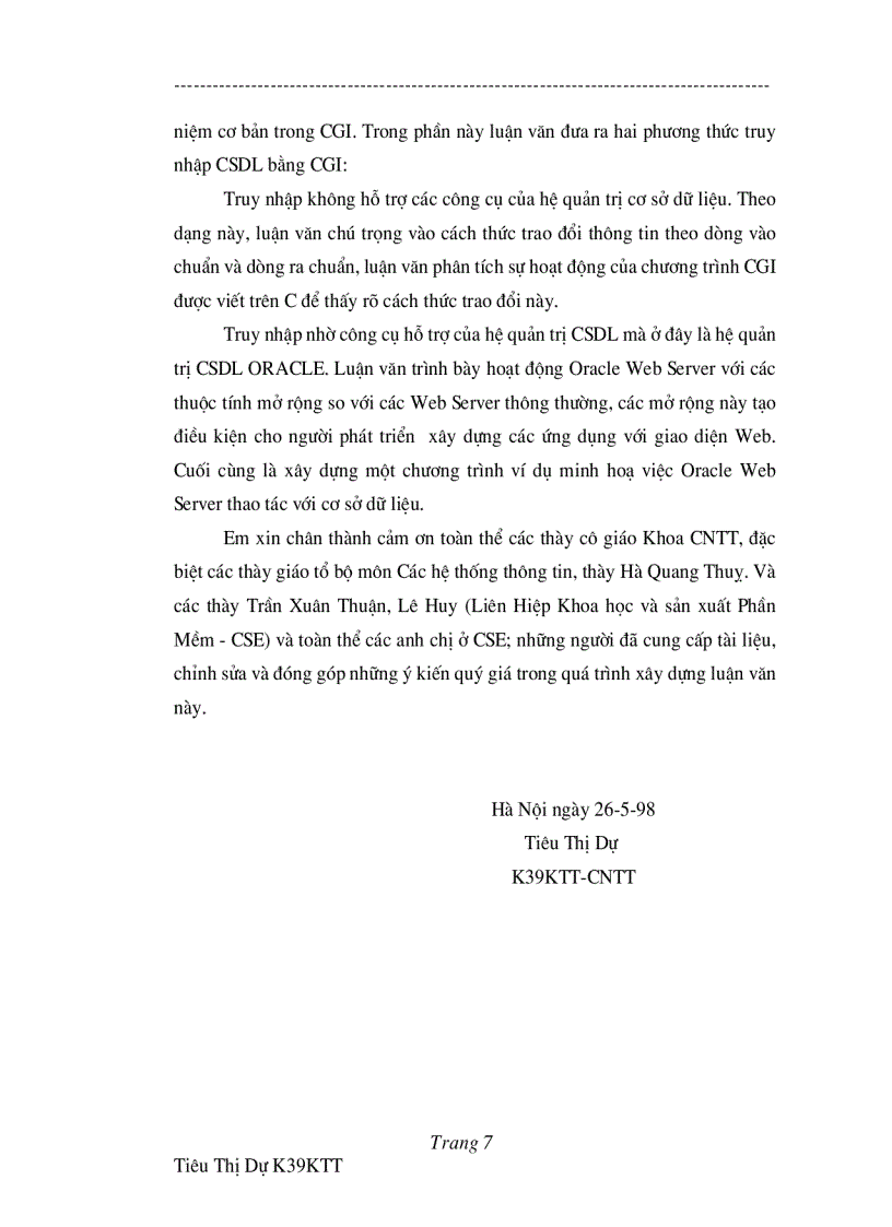 image for page Cơ sở dữ liệu bằng Web