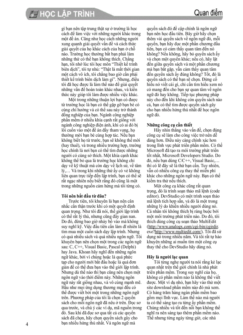image for page Quan điểm lập trình