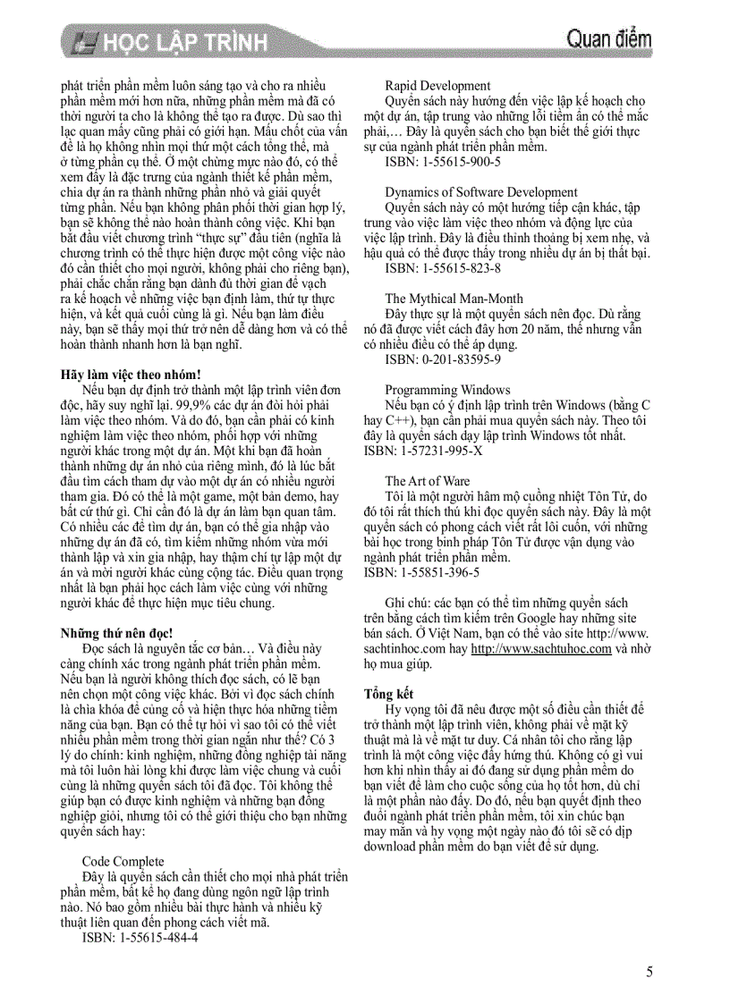 image for page Quan điểm lập trình