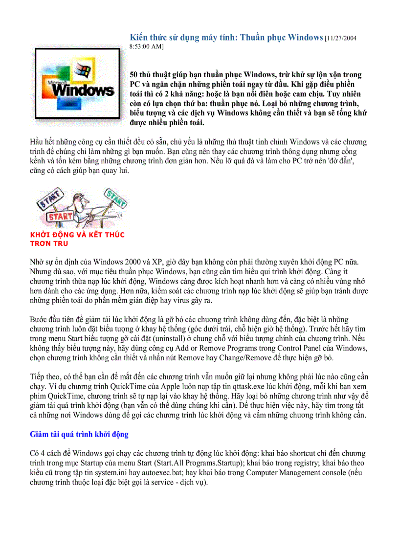 image for page Kiến thức sử dụng máy tính Thuần phục Windows