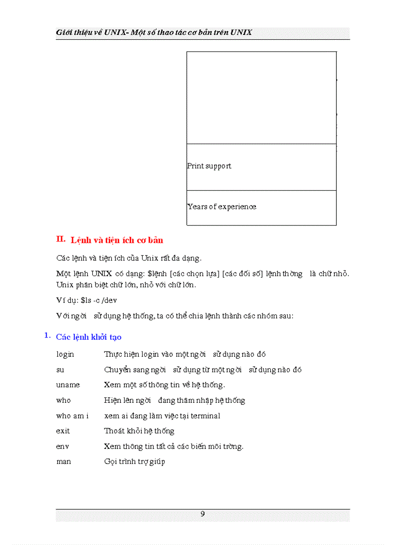 image for page Tổng quan về UNIX