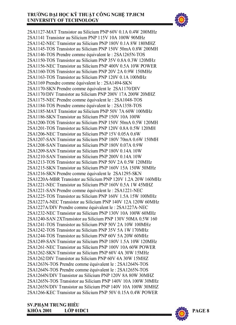 image for page Sổ tay tra cứu transistor