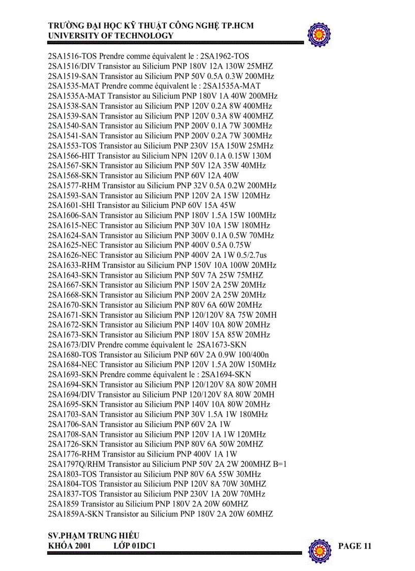 image for page Sổ tay tra cứu transistor
