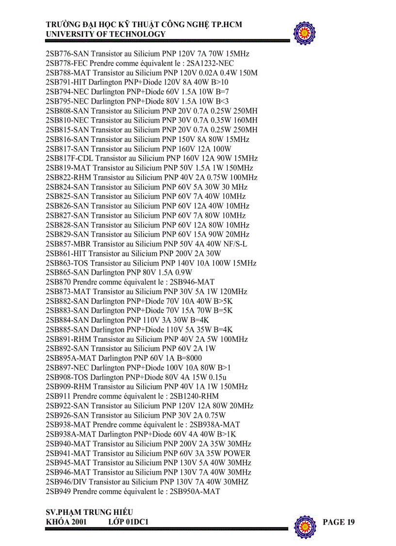 image for page Sổ tay tra cứu transistor