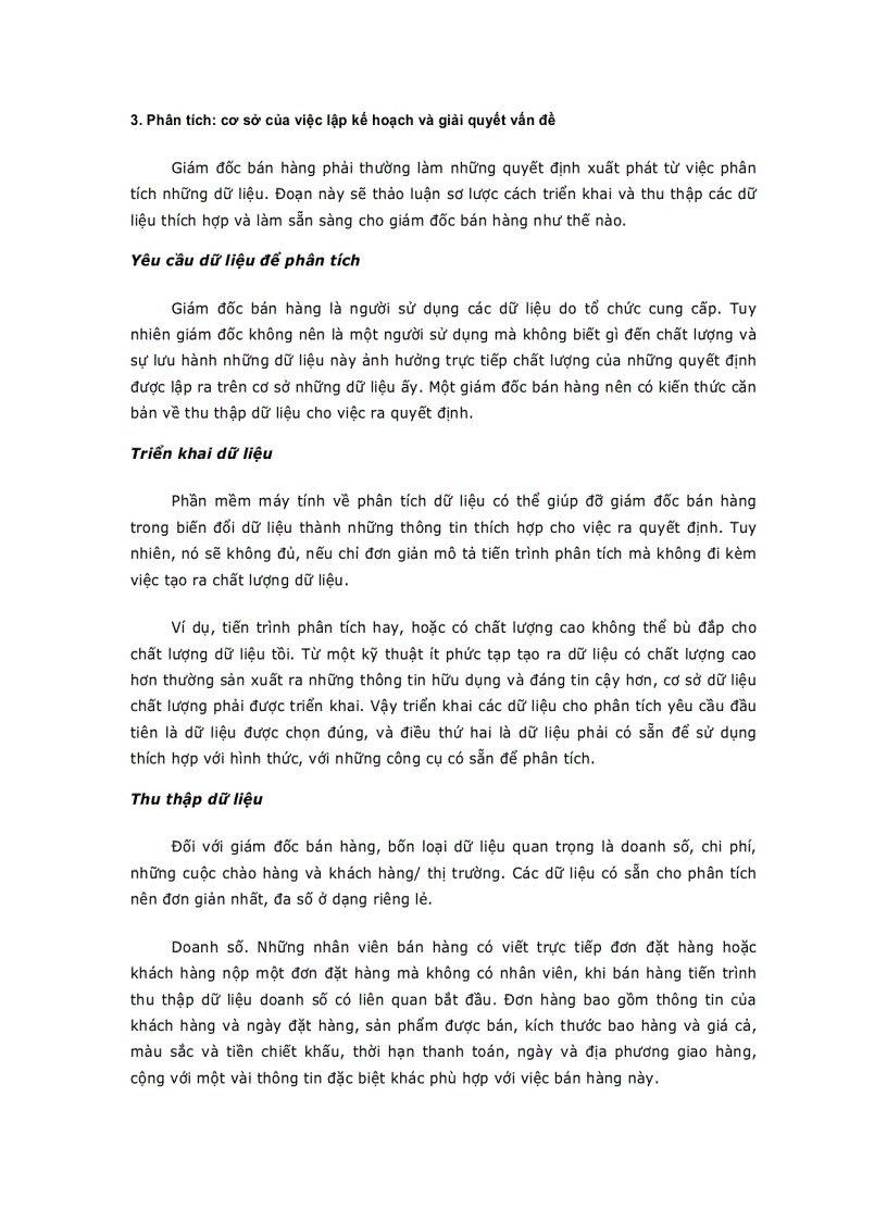 image for page Các công cụ phân tích và lập kế hoạch của giám đốc bán hàng