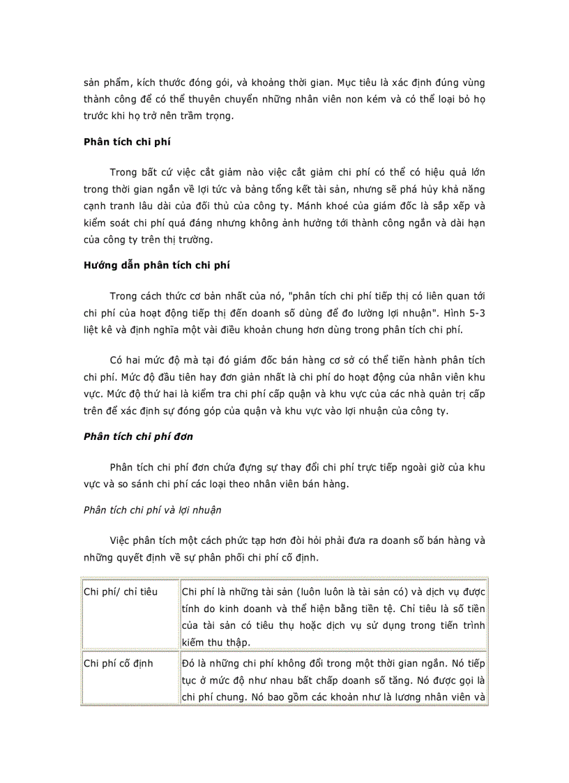 image for page Các công cụ phân tích và lập kế hoạch của giám đốc bán hàng