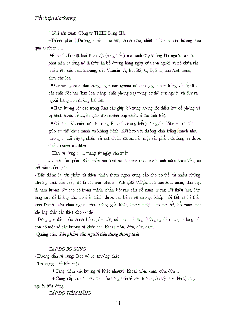 image for page Tiểu luận marketing căn bản