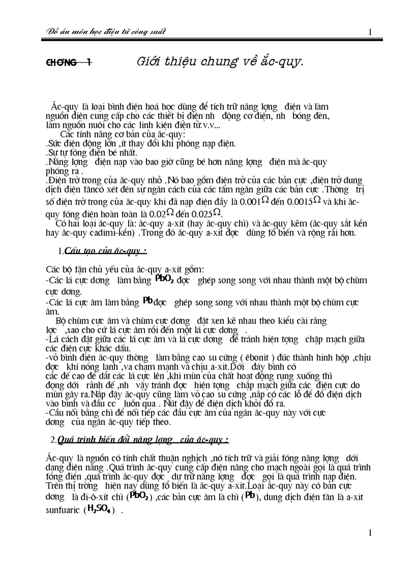 image for page Giới thiệu chung về ắc quy