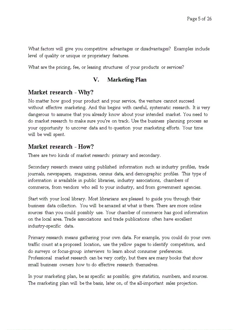 image for page Business Plan for a Startup Business