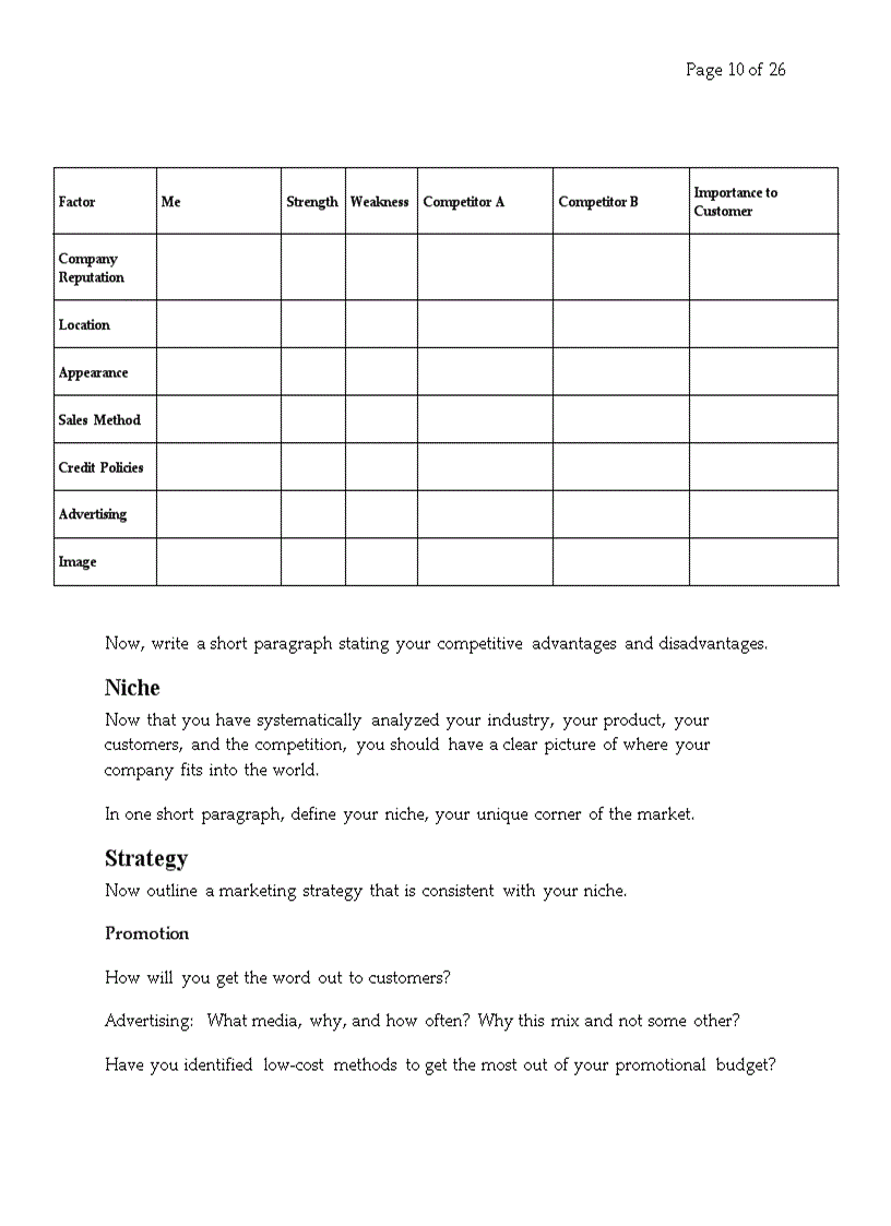 image for page Business Plan for a Startup Business