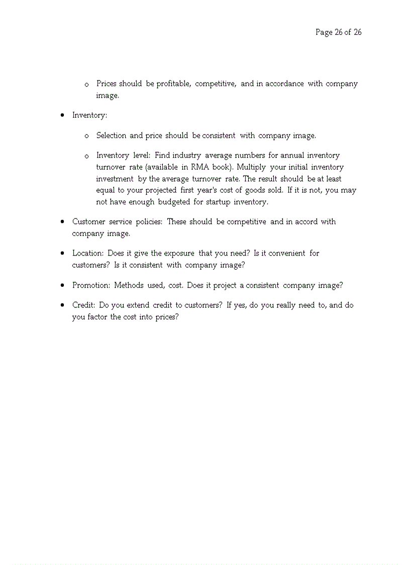 image for page Business Plan for a Startup Business