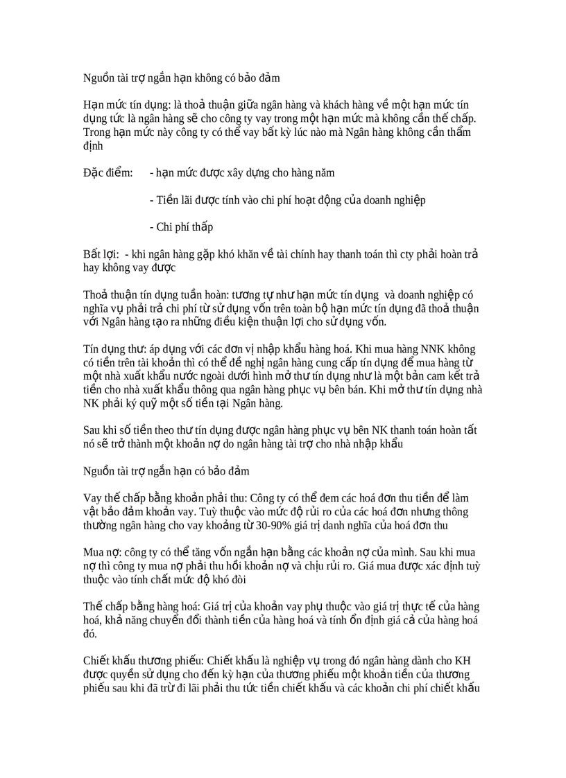 image for page Các nguồn tài trợ vốn của doanh nghiệp xây dưng nói chung và đặc điểm của các nguồn tài trợ