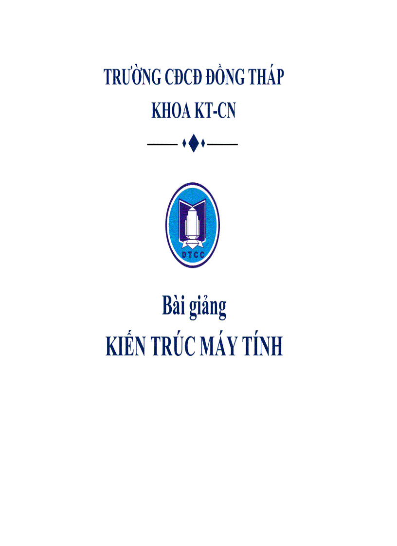image for page Nhập môn kiến trúc máy tính
