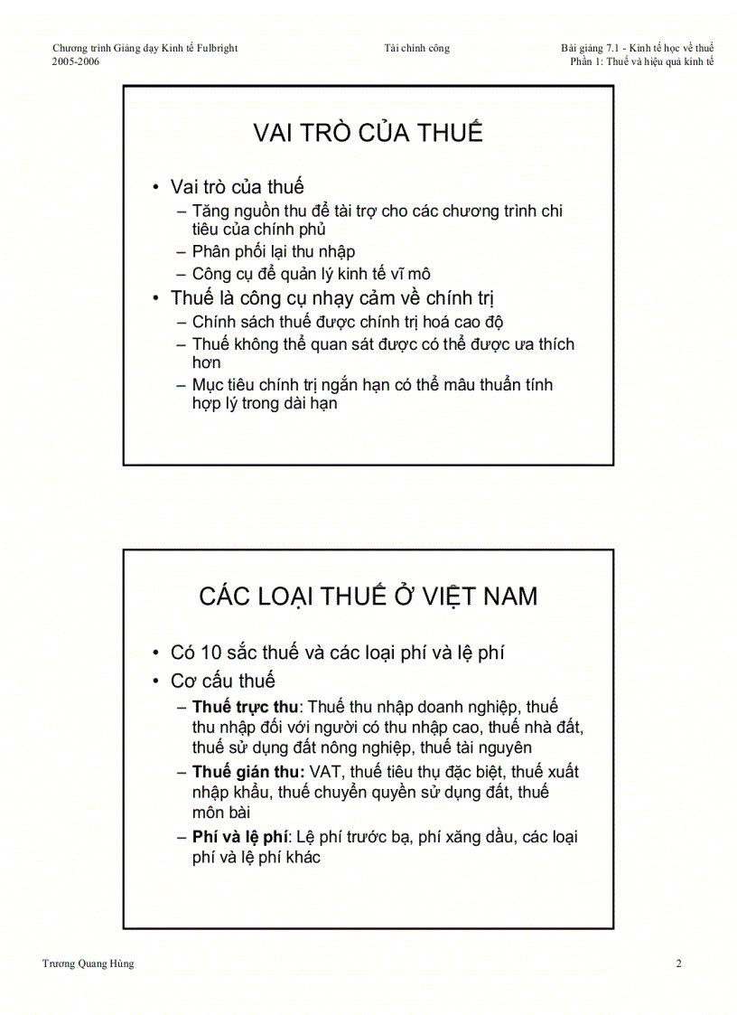 image for page Kinh tế học về thuế