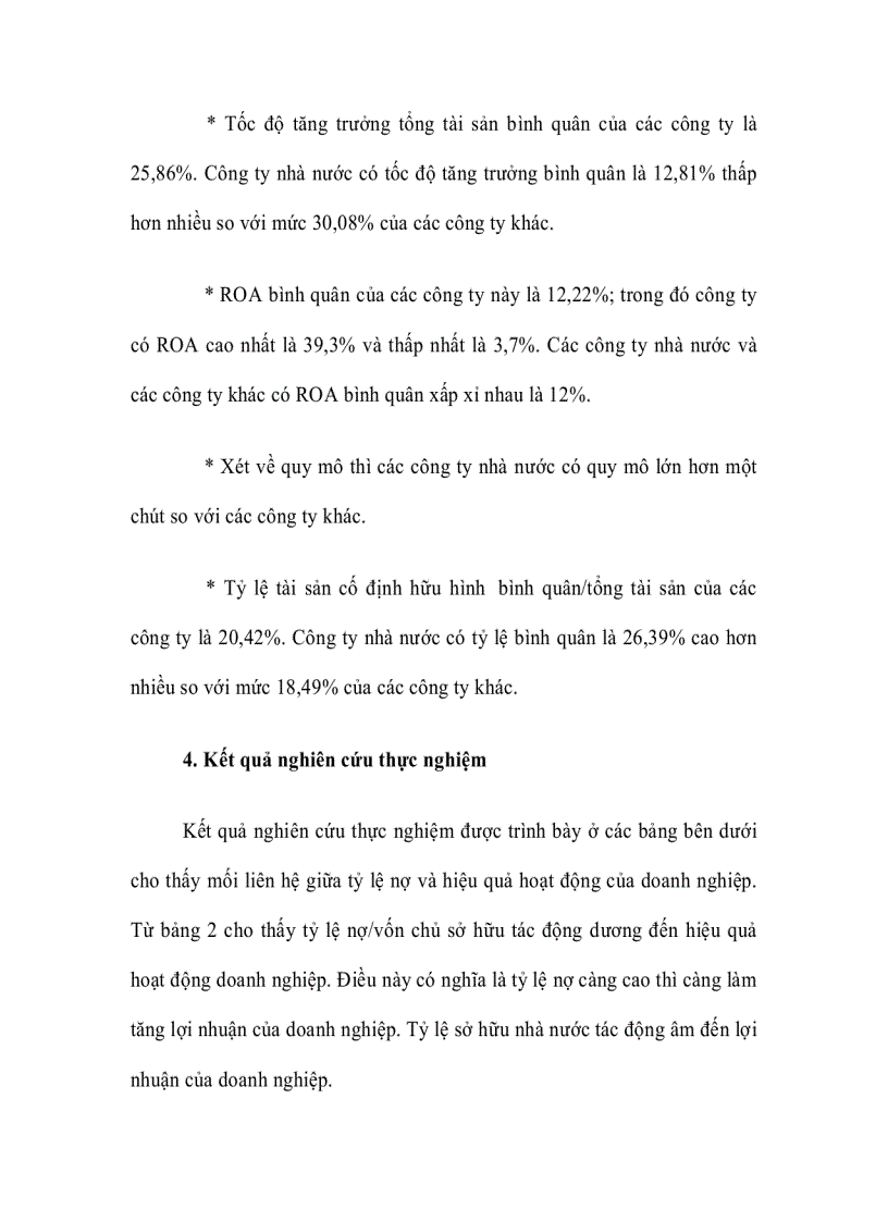 image for page Cơ cấu vốn và hiệu quả hoạt động doanh nghiệp của các công ty niêm yết trên SGDCK TPHCM