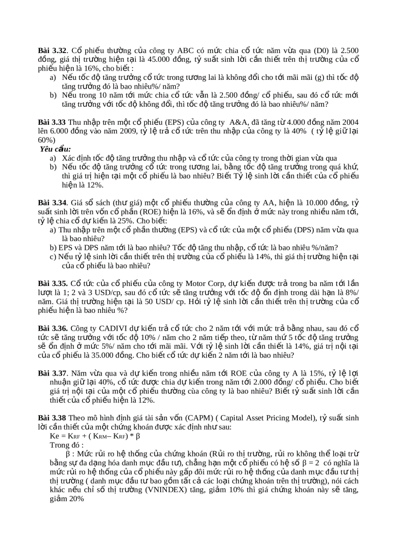 image for page Bài tập môn tài chính doanh nghiệp 1