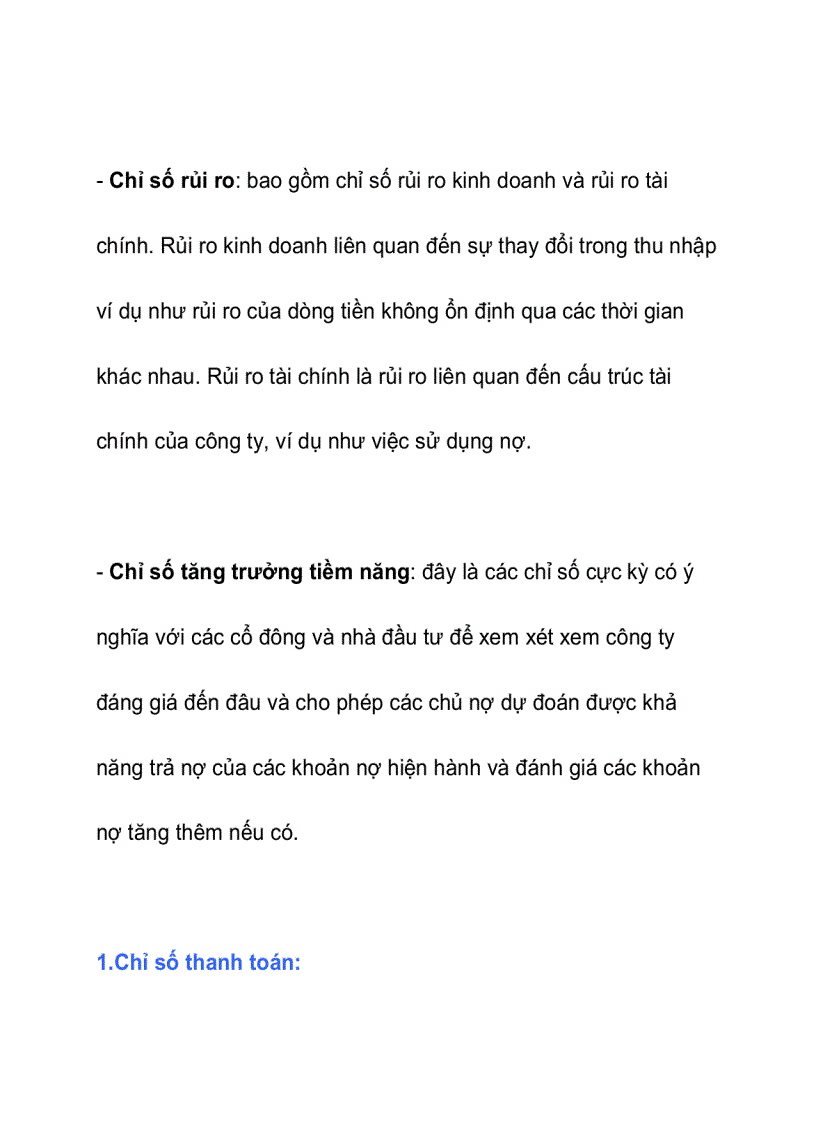 image for page Chỉ số tài chính quan trọng 1