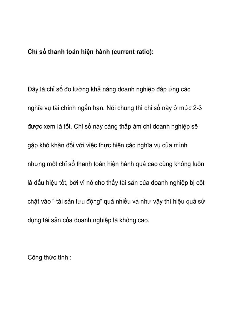 image for page Chỉ số tài chính quan trọng 1