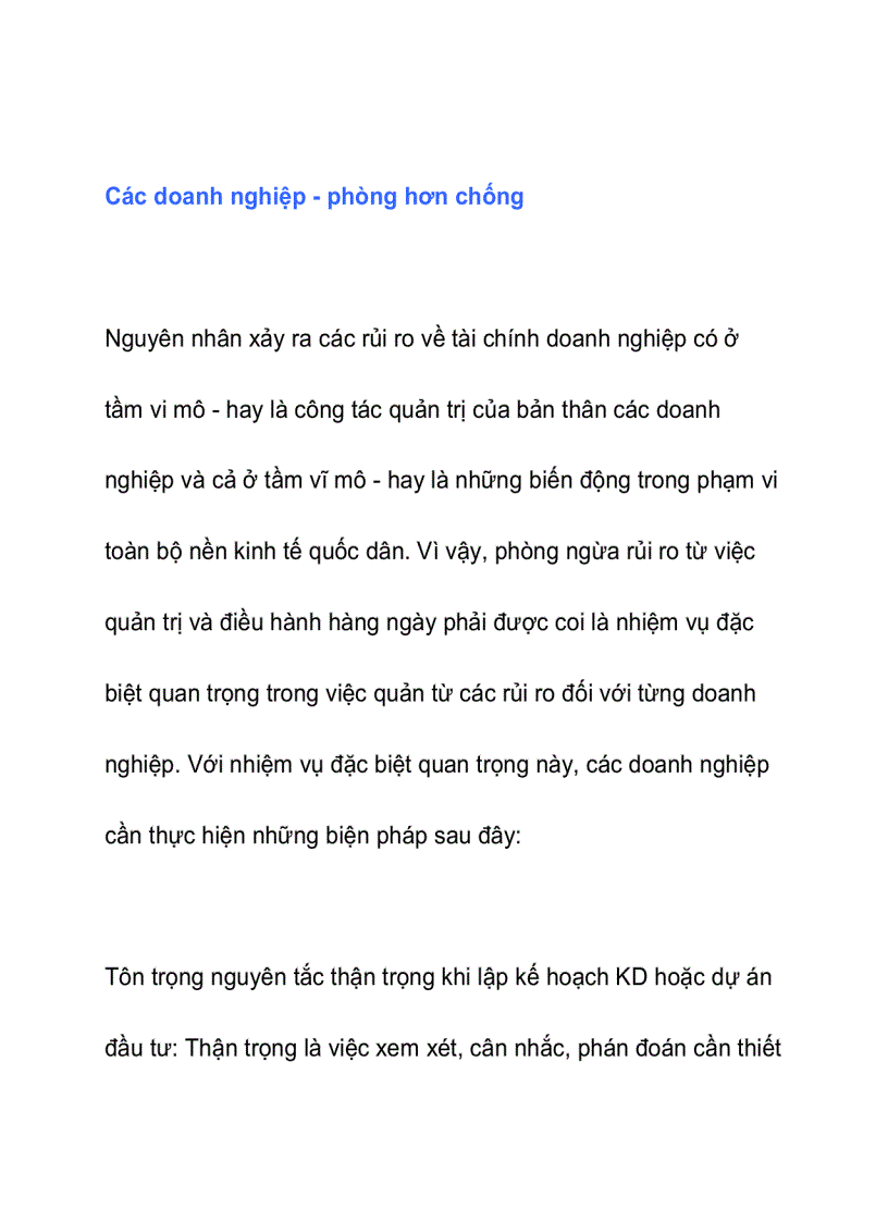 image for page Quản trị rủi ro trong tài chính doanh nghiệp