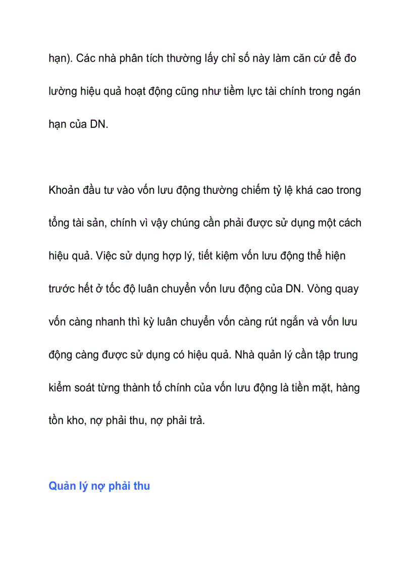 image for page Quản trị vốn lưu động trong doanh nghiệp nhỏ và vừa