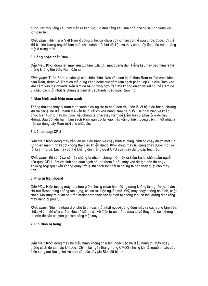 image for page Làm gì khi phần cứng PC bị lỗi