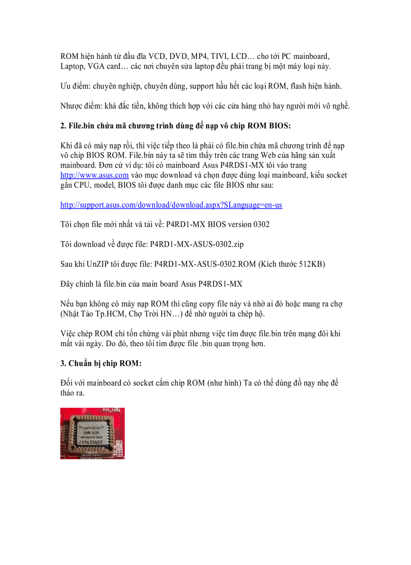 image for page Mainboard Cách nạp lại BIOS ROM 1