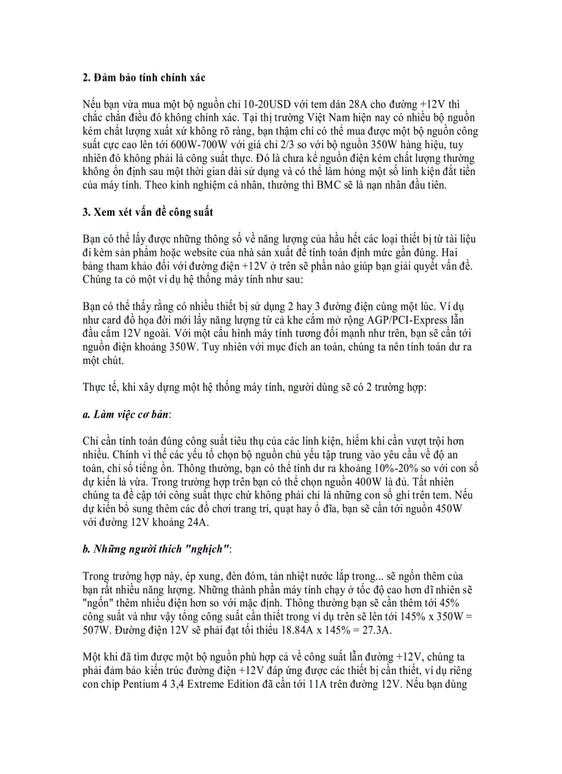 image for page Nguồn điện máy tính và cách chọn nguồn tốt