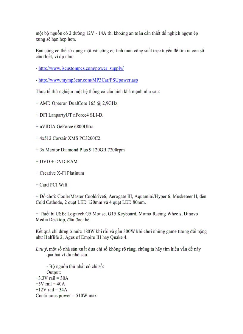 image for page Nguồn điện máy tính và cách chọn nguồn tốt
