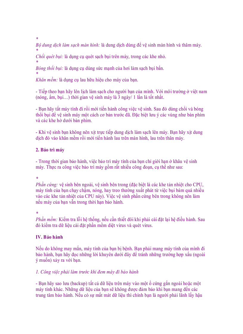 image for page Sử dụng máy tính xách tay sao cho tốt nhất