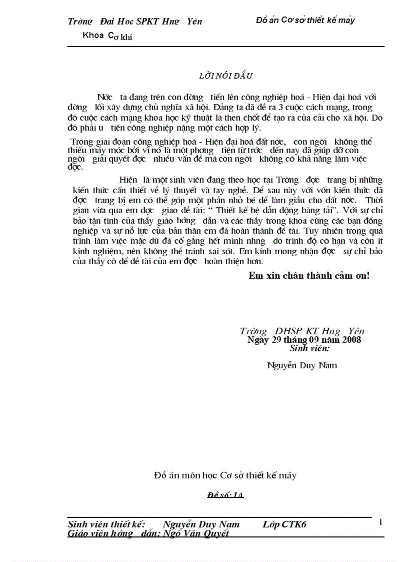 image for page Thiết Kế Hệ Dẫn Động Băng Tải