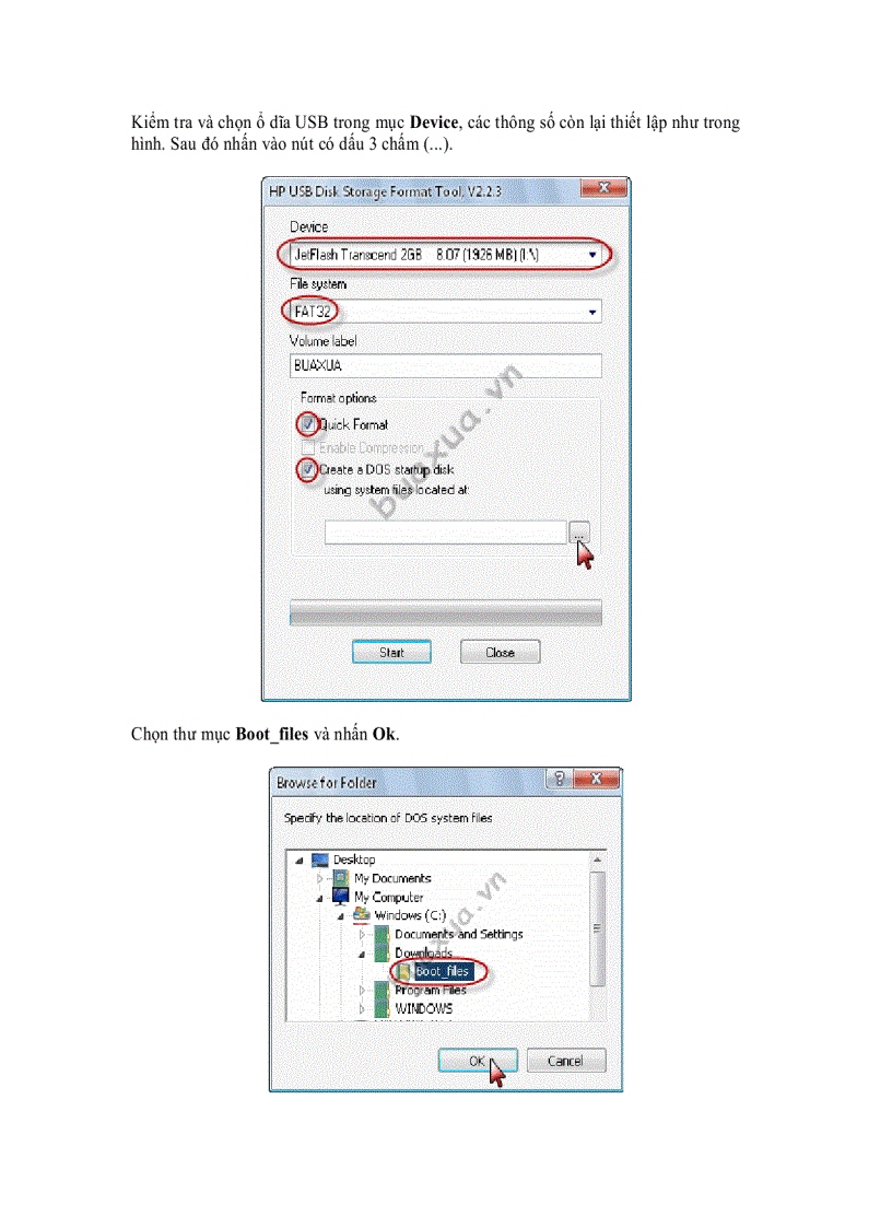 image for page Cách tạo ổ dĩa USB khởi động được bằng HP USB Disk
