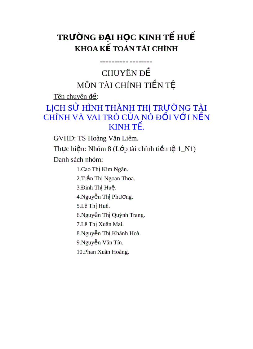 image for page Lịch sử hình thành thị trường tài chính và vai trò của nó đối với nền kinh tế