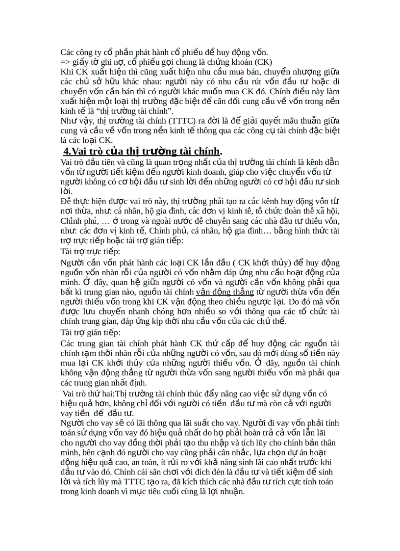 image for page Lịch sử hình thành thị trường tài chính và vai trò của nó đối với nền kinh tế