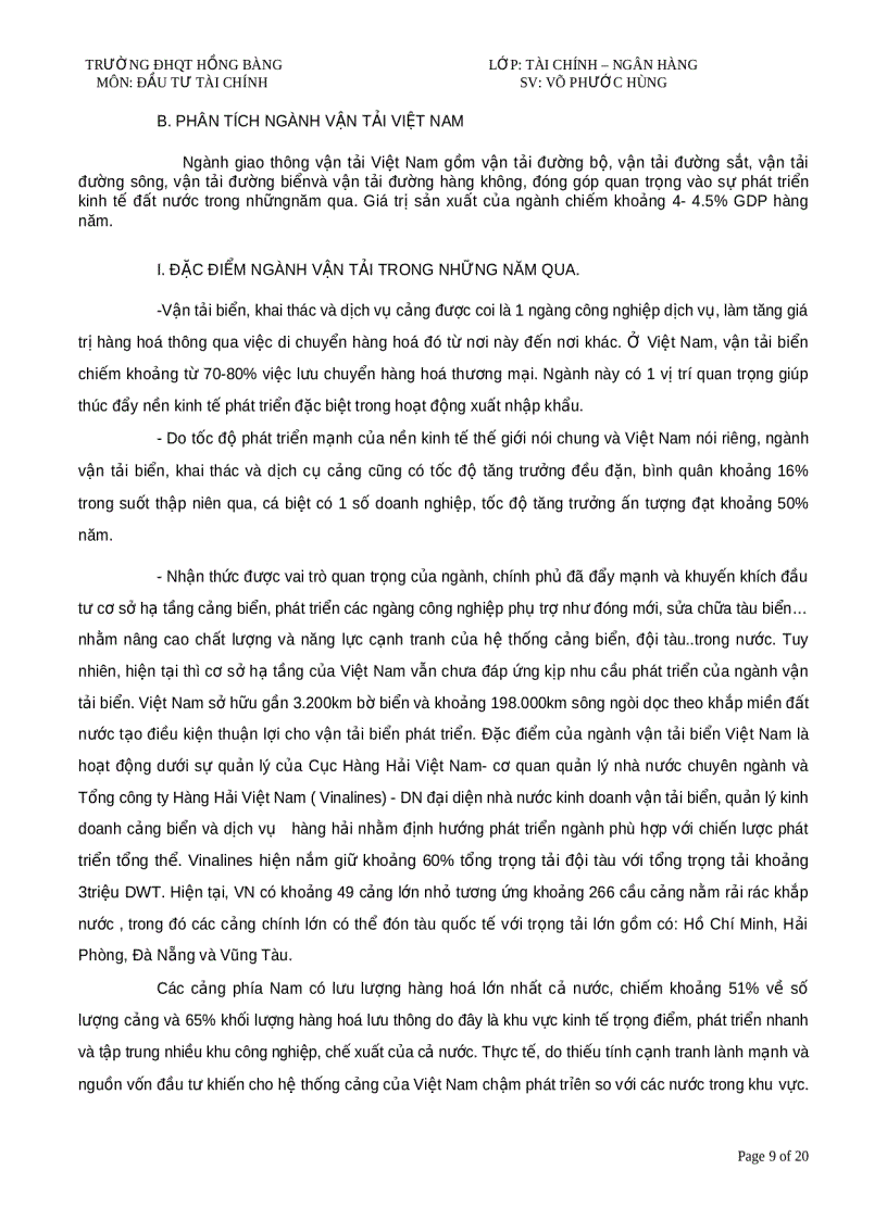 image for page Phân tích vĩ mô và phân tích ngành vận tải 1