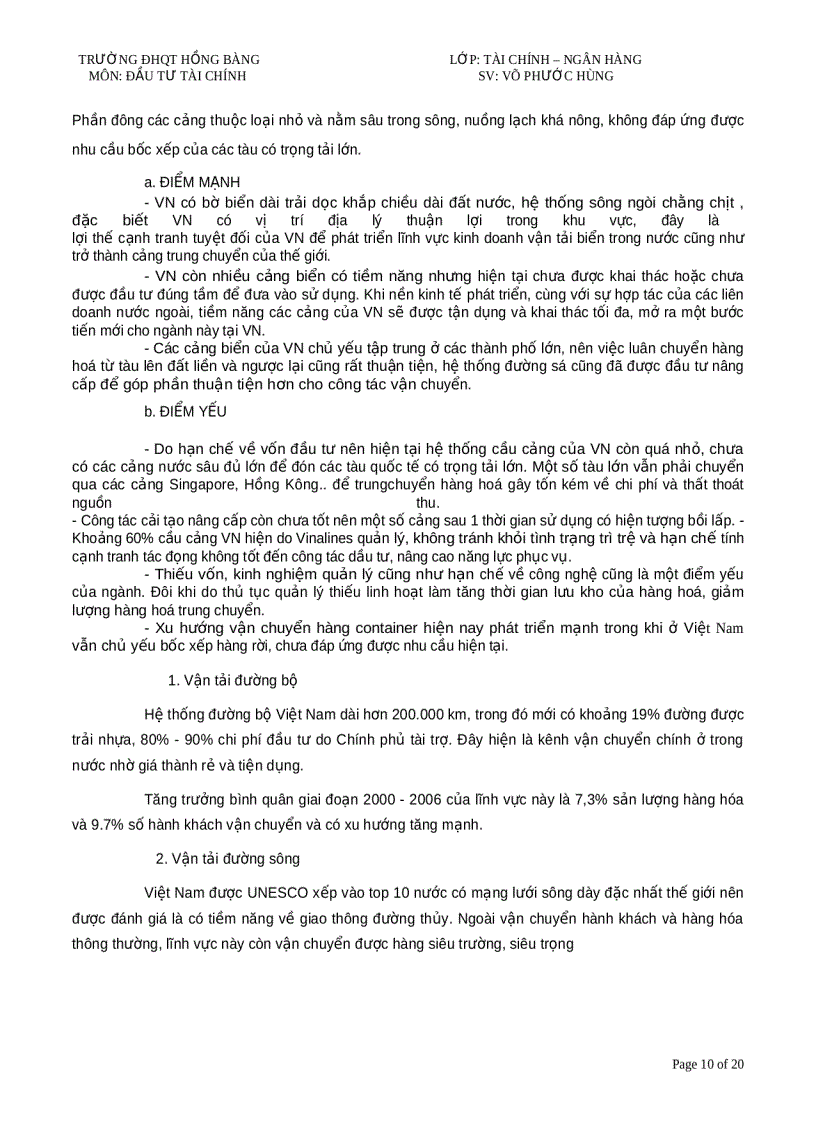 image for page Phân tích vĩ mô và phân tích ngành vận tải 1