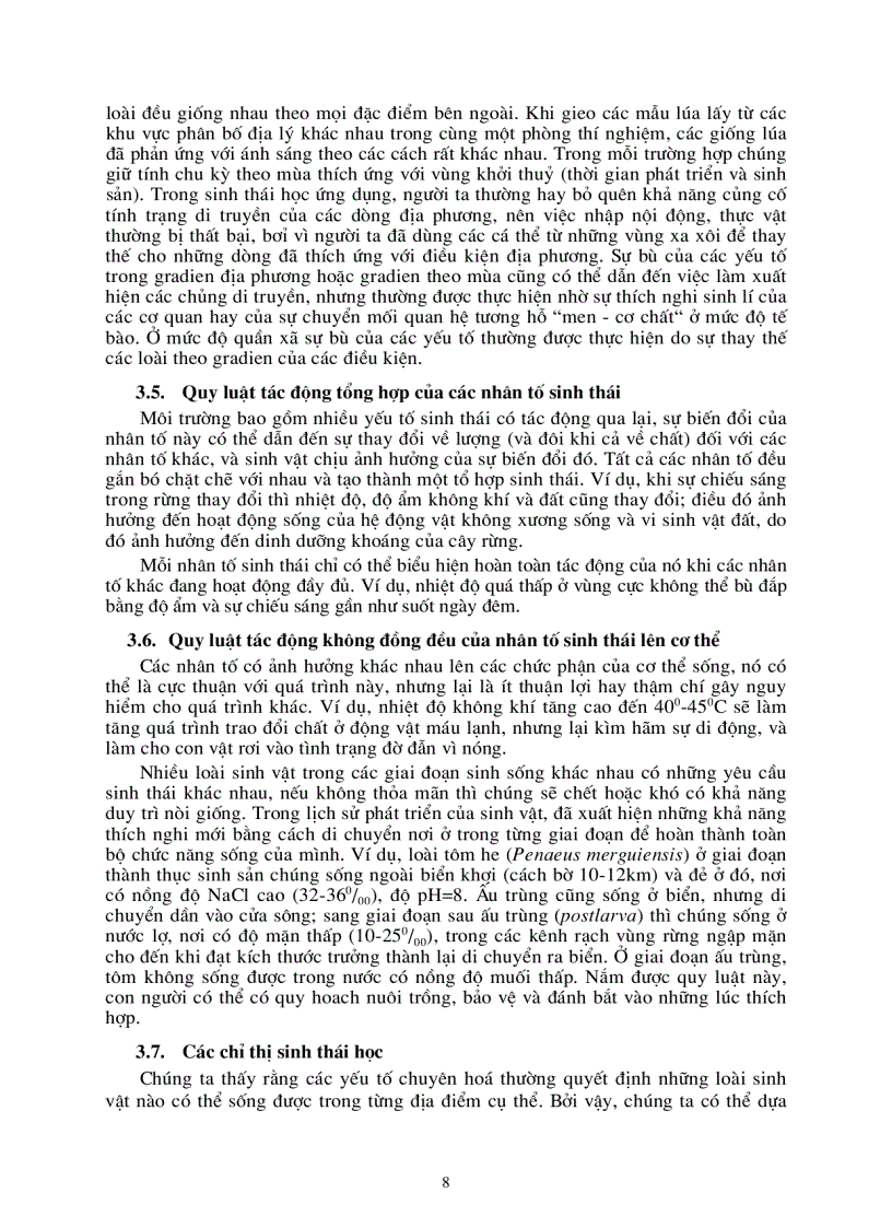 image for page Khái niệm chung về sinh thái học