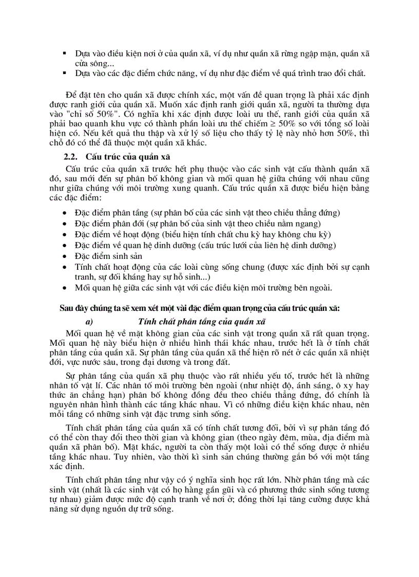 image for page Quần xã sinh vật